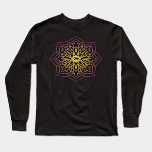 Mandala art drawing for gift Long Sleeve T-Shirt